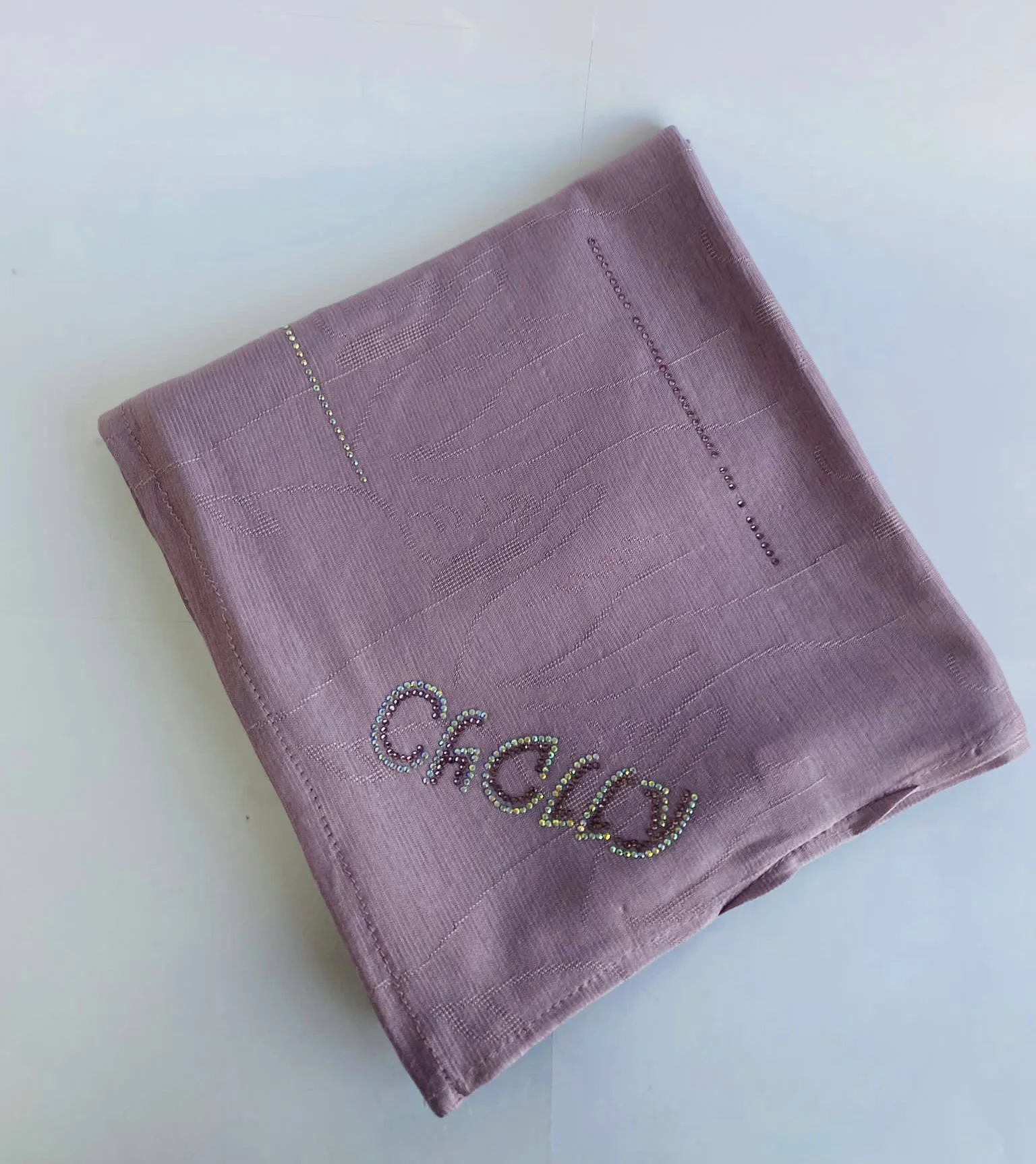 Chally Diamante Jersey Hijab Pattern 4 - Image 17
