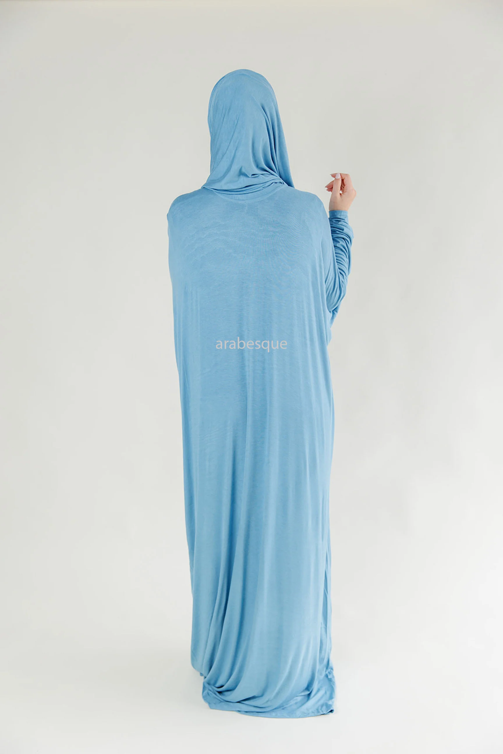 One piece Prayer Dress with attached hijab - Image 4