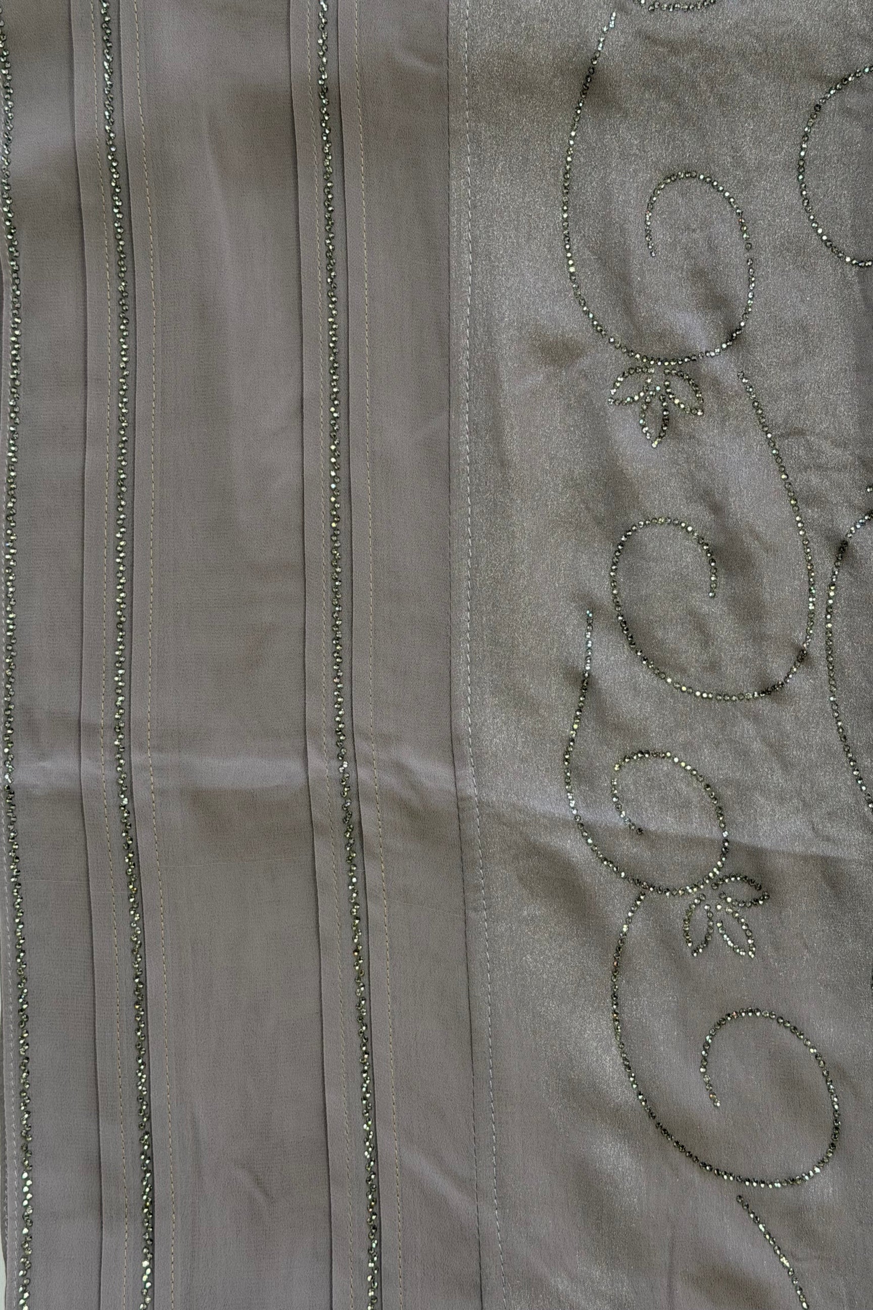 Kashkha Shimmering Swirls Diamante Long Chiffon Hijab - Image 10
