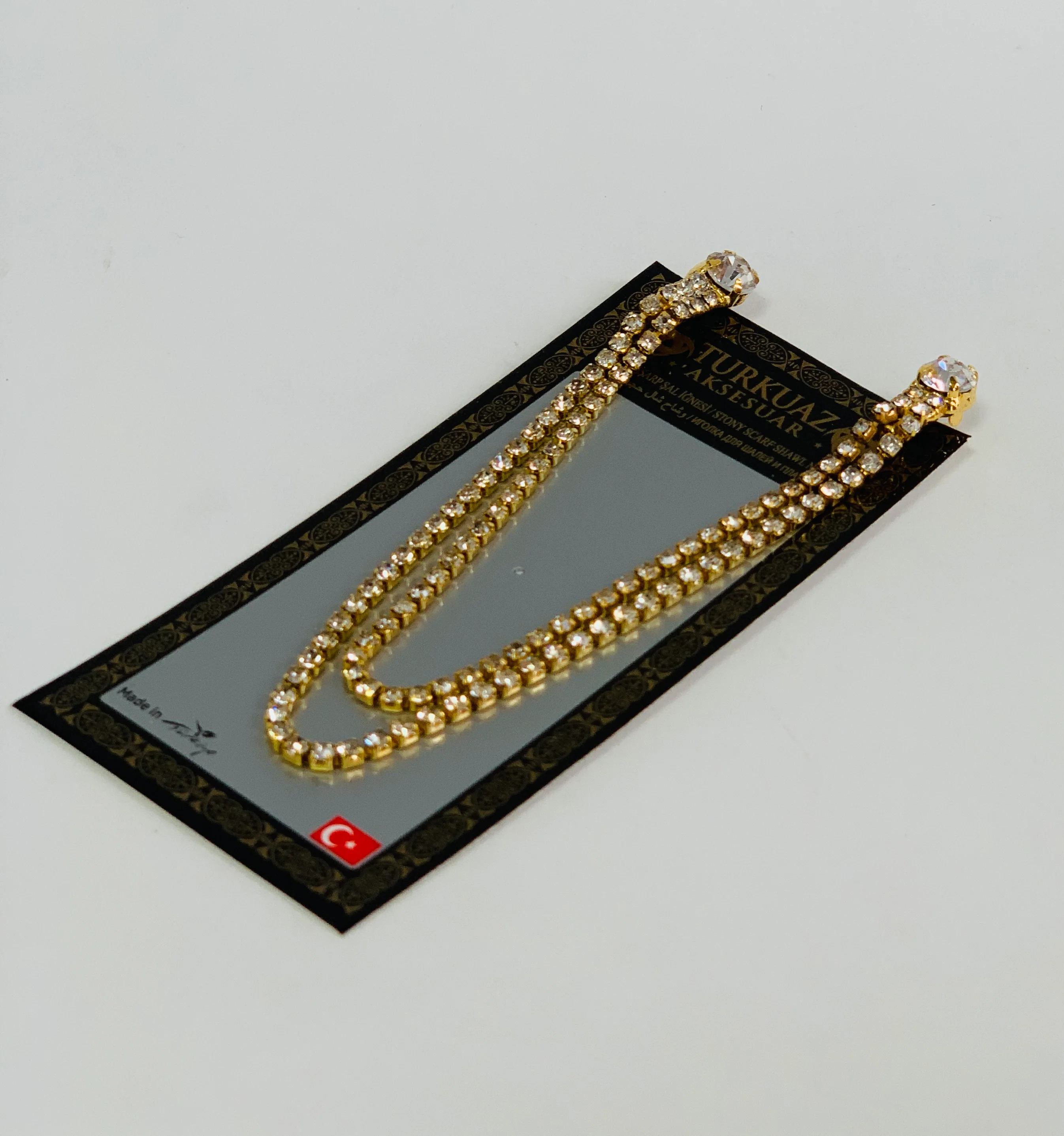 Luxury Crystal Hijab Pin Accessory - Pattern 2 - Image 4
