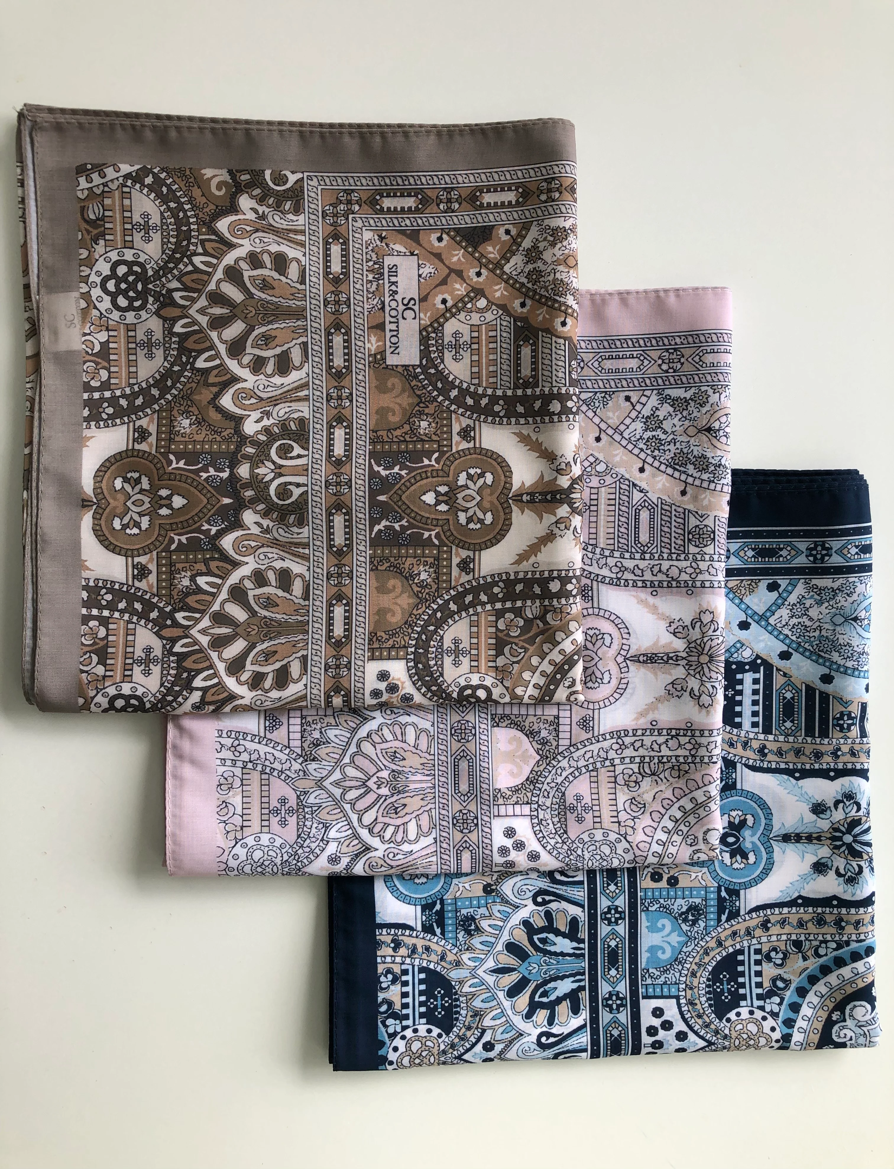 Premium Karaca Floral Tile work Print Long Hijab - Image 3