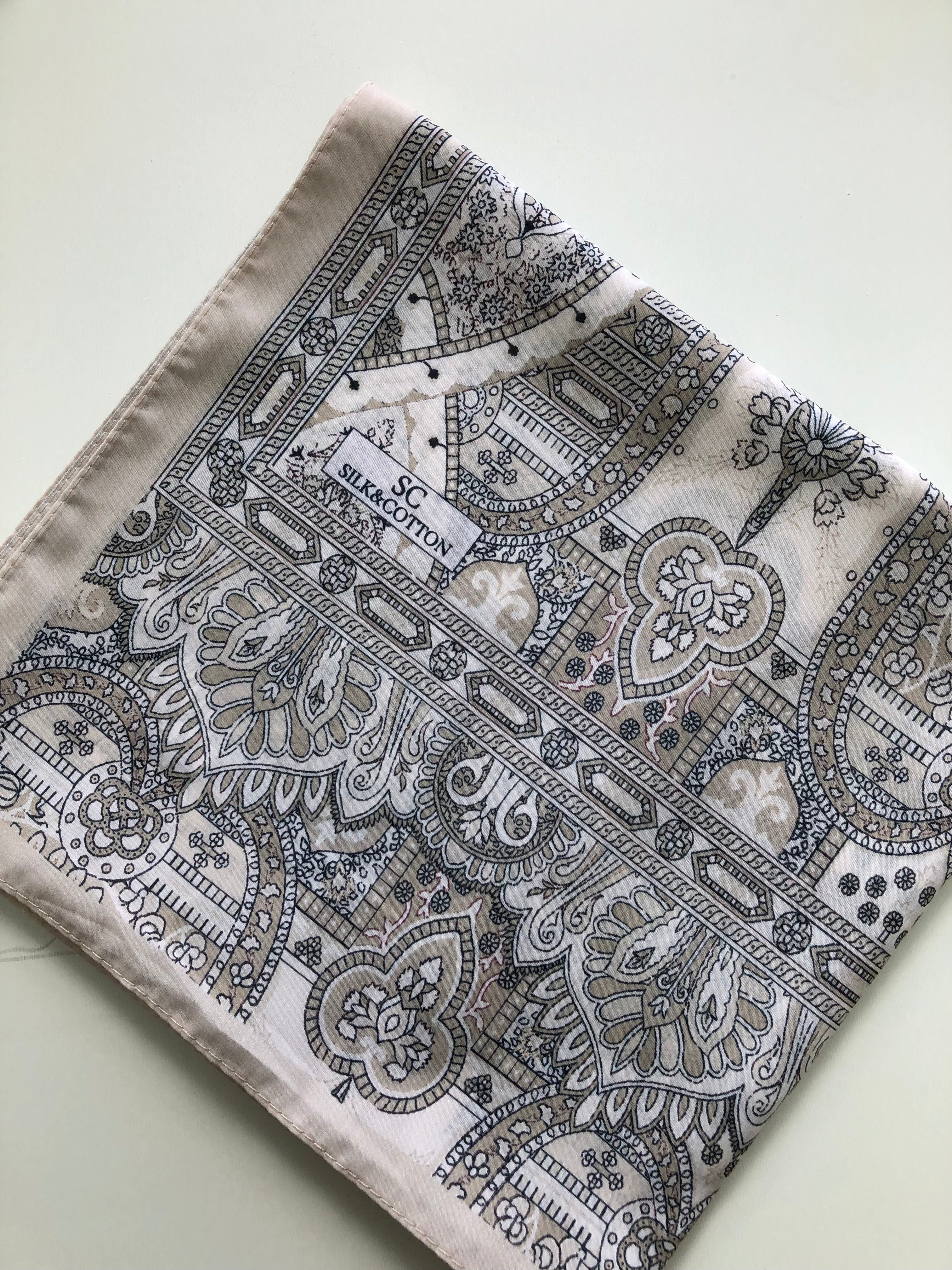 Premium Karaca Floral Tile work Print Long Hijab - Image 4