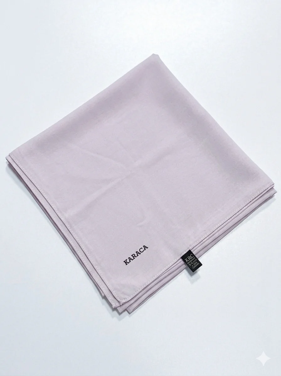 Premium Karaca 120cm Square  Luxury Chiffon Plain Hijab - Image 39