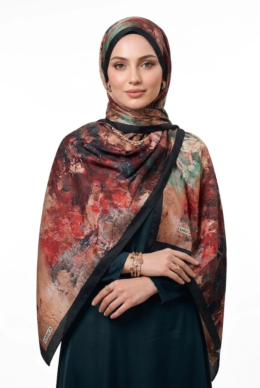 Premium Karaca Palette Luxe Satin Long Hijab - Image 11