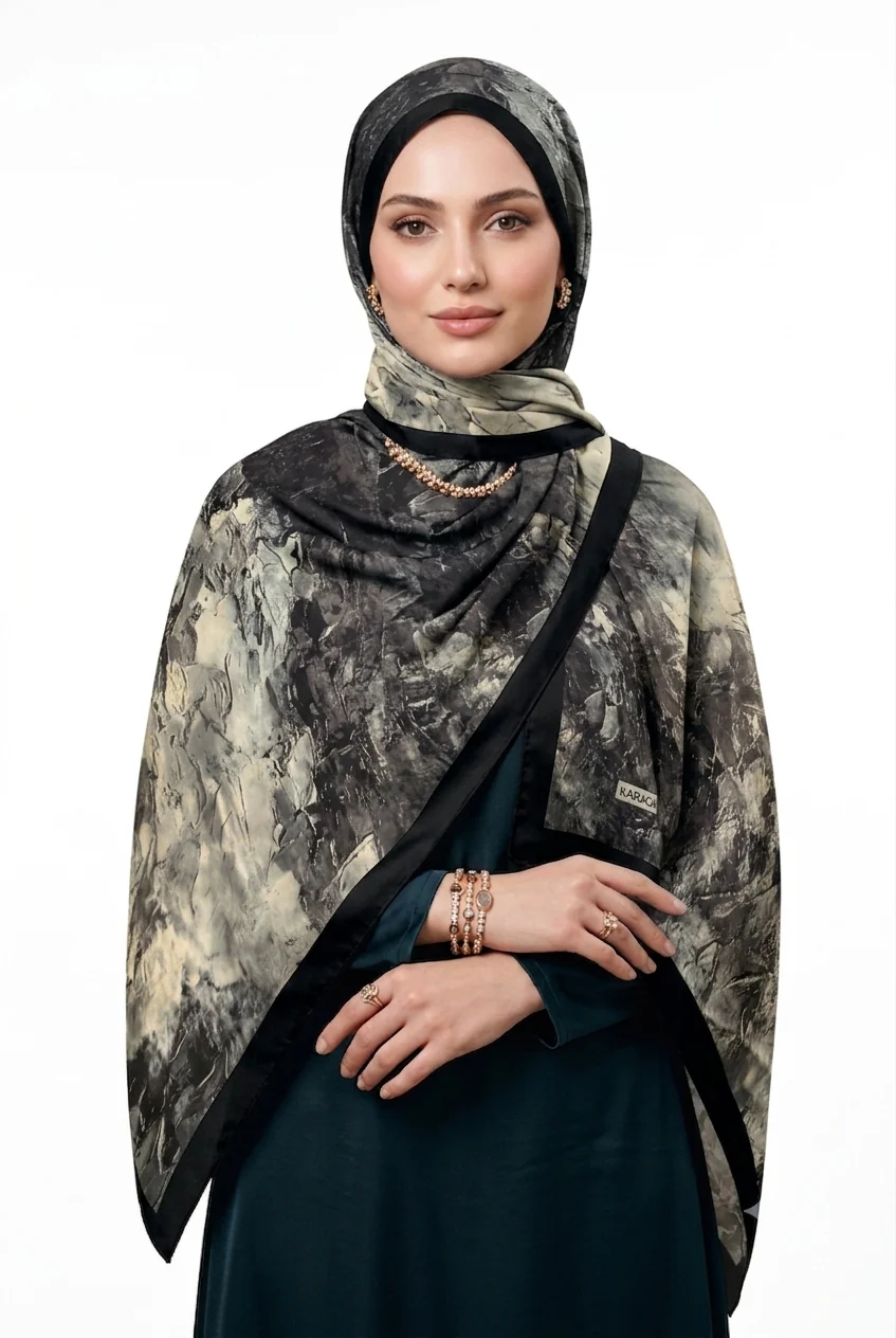Premium Karaca Palette Luxe Satin Long Hijab - Image 6