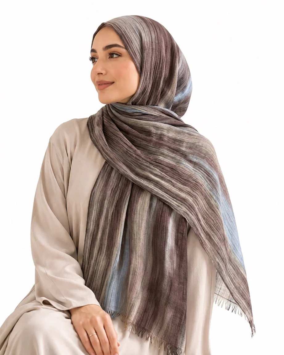 Premium Ombré Modal Long Hijab - Image 5