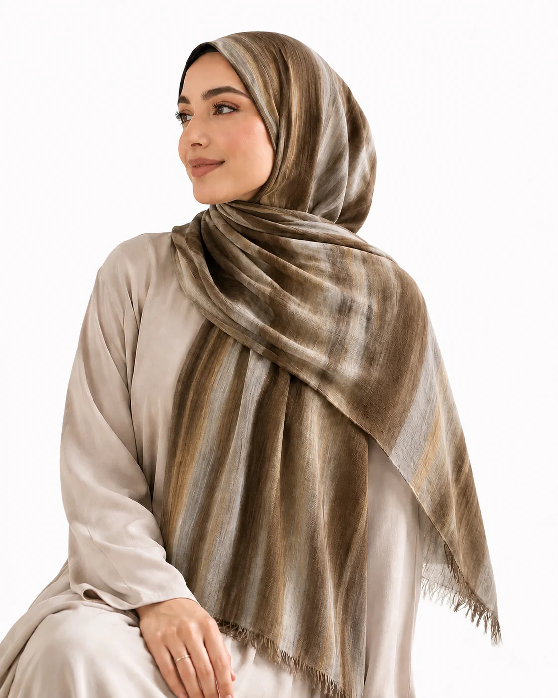 Premium Ombré Modal Long Hijab - Image 8