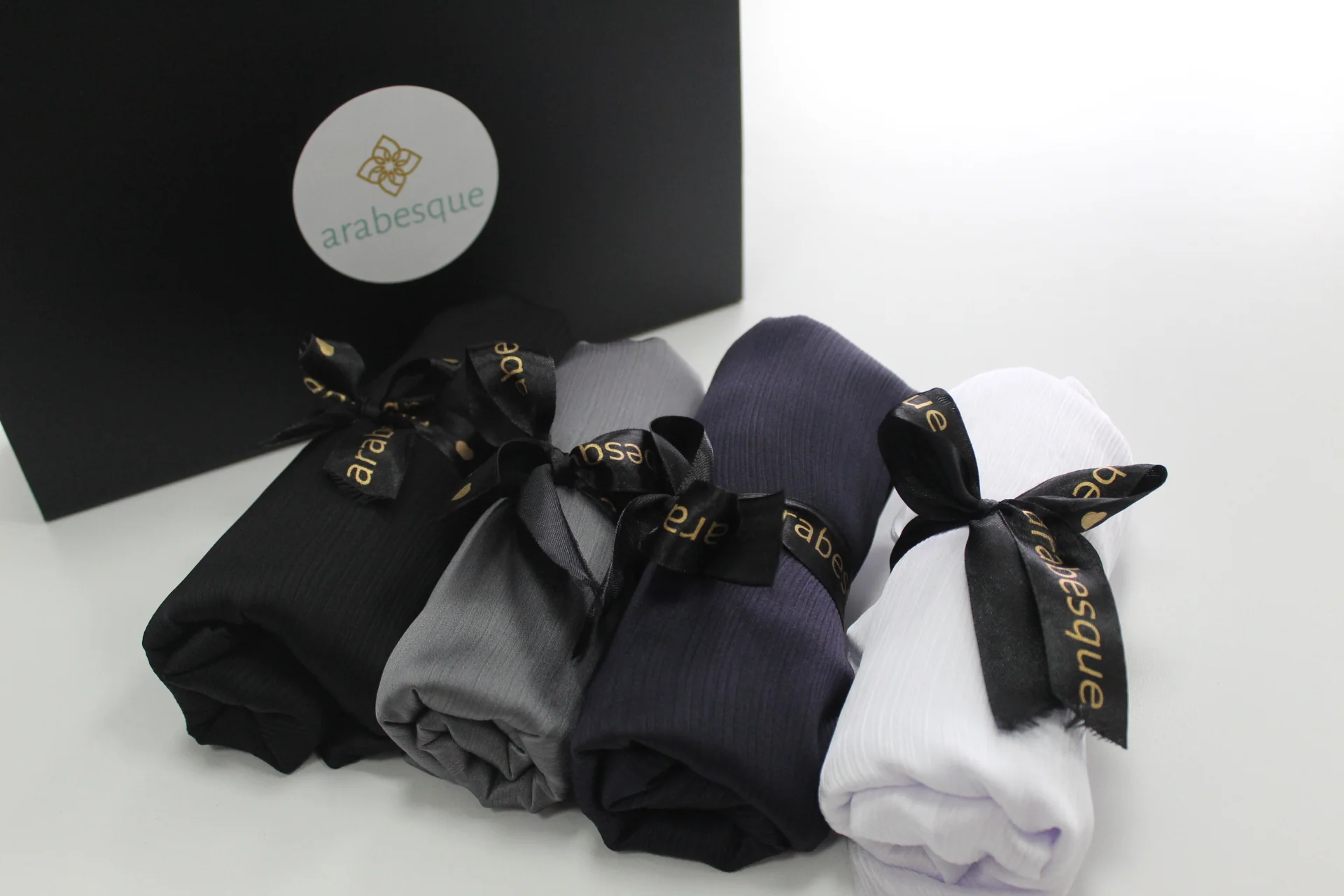 Premium Plain Silk Chiffon Hijab Gift Set (4b) - Uniform - Image 3
