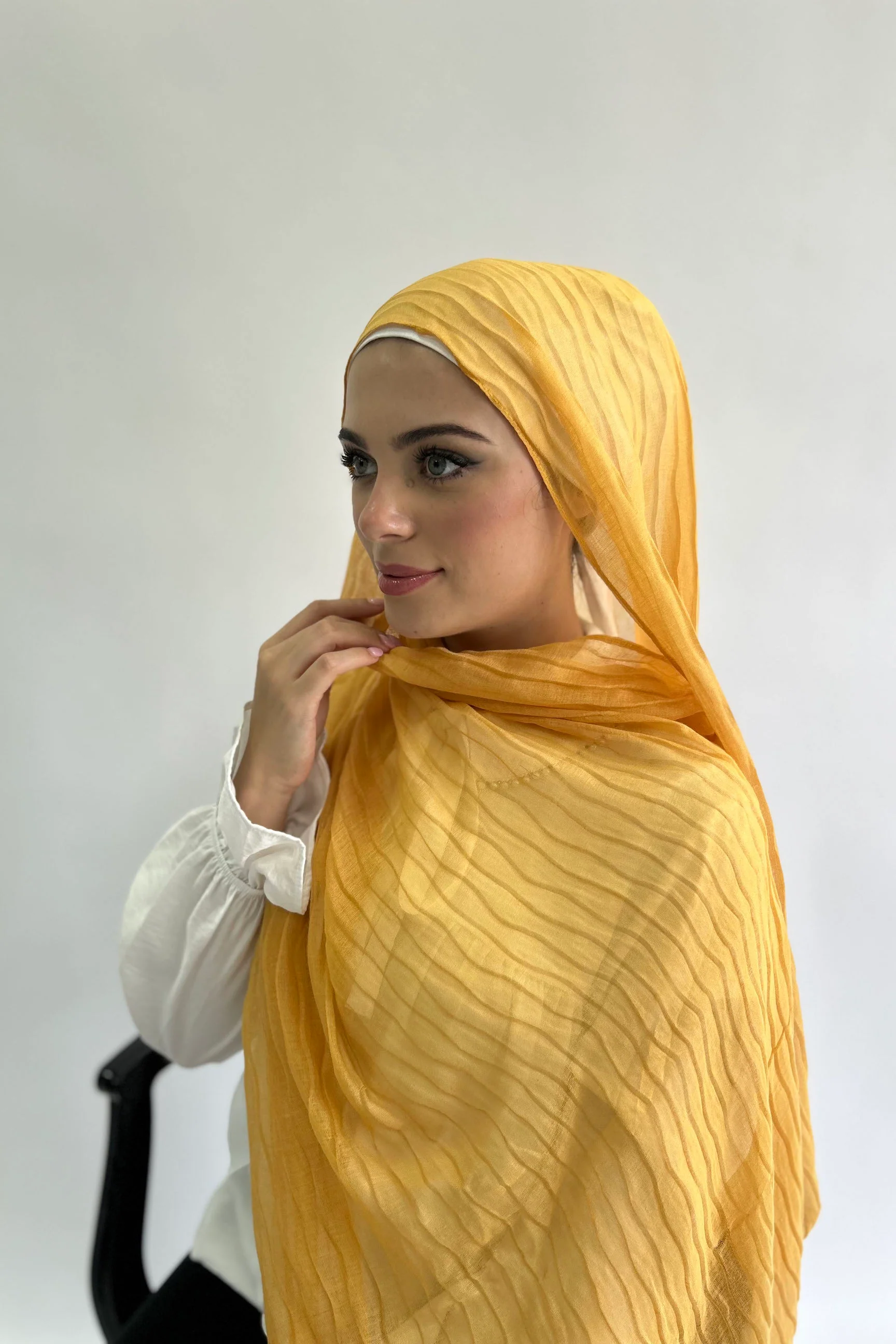 Ruffled Viscose Hijab - Image 2