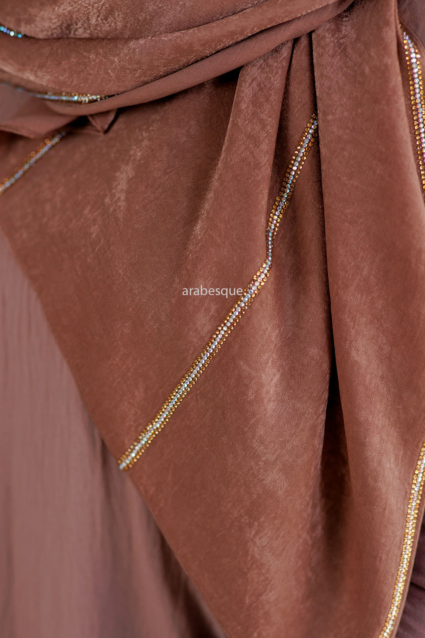 Satin Diamante Hijab - Image 2