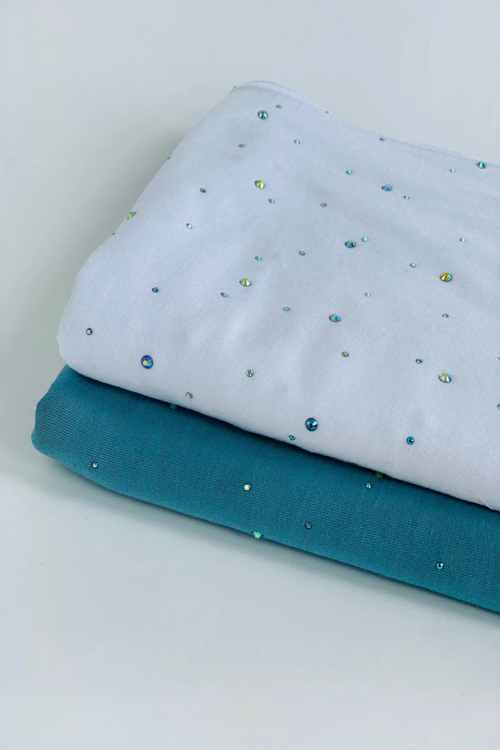 Spotted Diamante Cotton Blend Jersey Hijab - Image 4