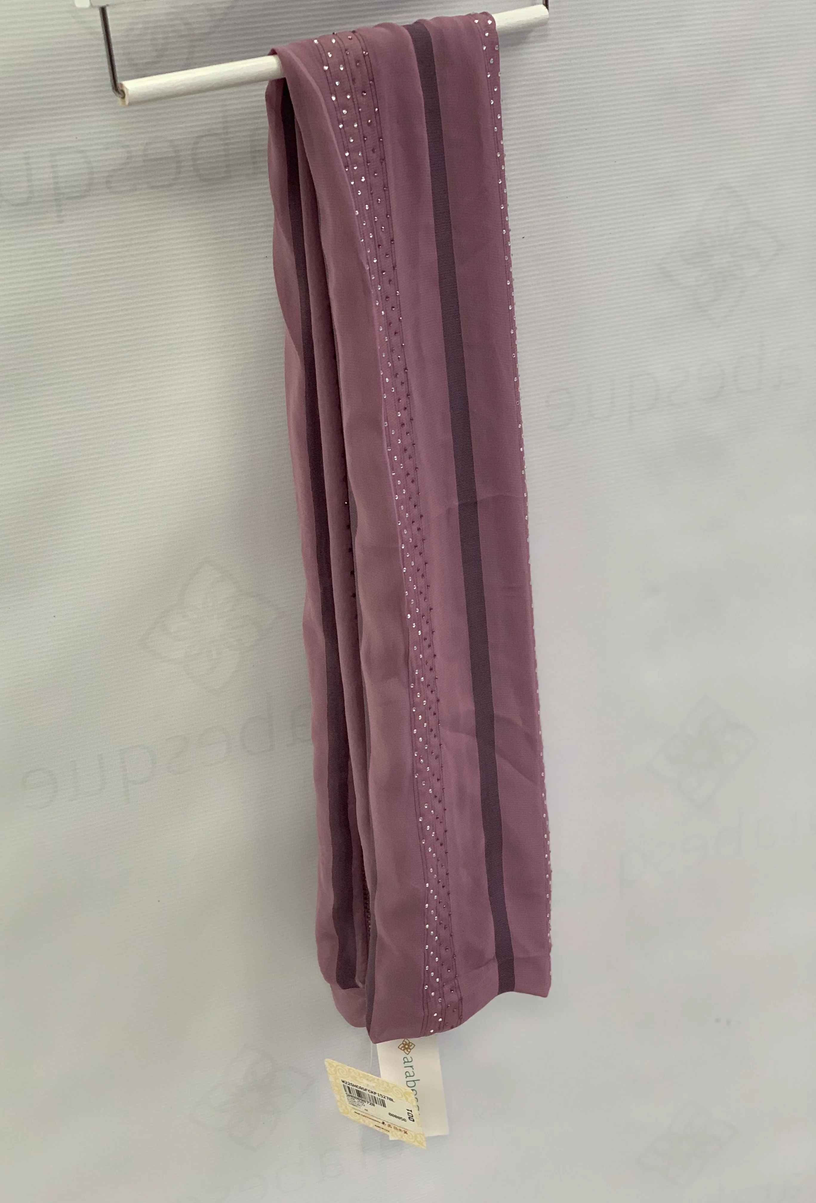 Kashkha Stripe Stone Chiffon Hijab - Image 5